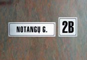 Gatves pavadinimo lentele ir namo numerio lentele